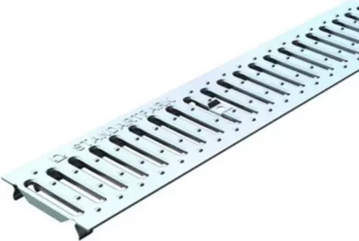 Решетка водоприемная штампованная Standartpark Basic РВ-10.14.100-К 1000х88х3 мм нержавеющая сталь