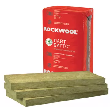 Rockwool Лайт Баттс 1000х600 мм, 200 мм, Минеральная вата