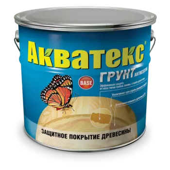 Рогнеда Акватекс, 3 л, Грунт-антисептик по дереву алкидный