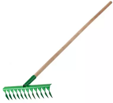 Росток 39600-14, 14 зубцов, витые грабли с черенком