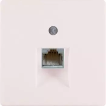 Розетка Berker Q.3компьютерная одинарная RJ45 6-й кат. слоновая кость с эффектом бархата