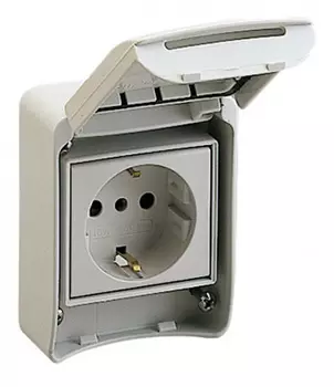 Розетка бытовая Schneider Electric 2Р+Е с заземлением