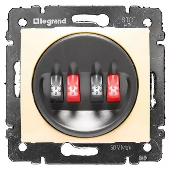 Розетка для динамиков двойная LeGrand Valena 774324 слоновая кость
