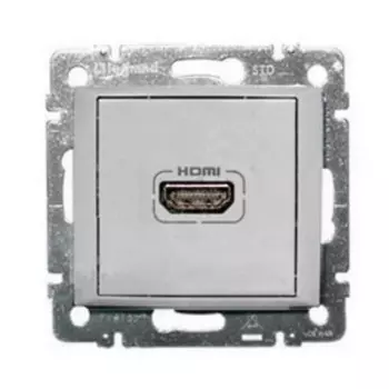 Розетка HDMI 770285 LeGrand Valena цвет алюминий