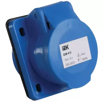 Розетка IEK ССИ-413 PSR41-016-3 16А 220В 2P+E для скрытой проводки