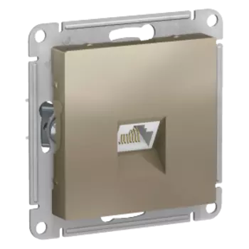 Розетка компьютерная Schneider Electric ATLAS DESIGN RJ45 ATN000583 шампань