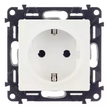 Розетка LeGrand Valena LIFE 753421 скрытая установка белая с заземлением