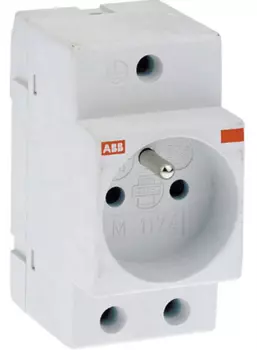 Розетка на DIN-рейку ABB французский стандарт M1174