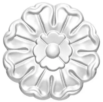 Розетка потолочная полиуретановая Decomaster 80095 95 мм