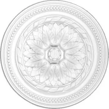 Розетка потолочная полиуретановая Decomaster DM 0401 408х64 мм