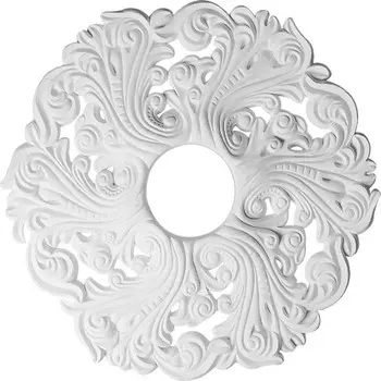 Розетка потолочная полиуретановая Decomaster DR 10 500х35 мм