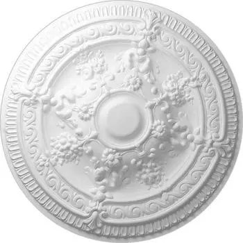 Розетка потолочная полиуретановая Decomaster DR 11 660х56 мм