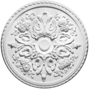 Розетка потолочная полиуретановая Decomaster DR 307 820х53 мм