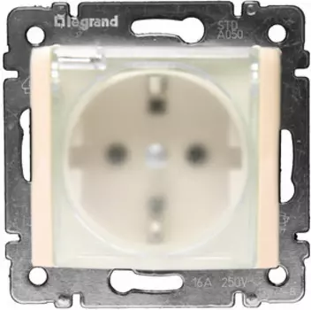 Розетка со шторками LeGrand Valena 774120 IP44 бежевый