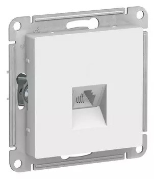 Розетка телефонная ATN000181 Schneider Electric AtlasDesign RJ-11 белый