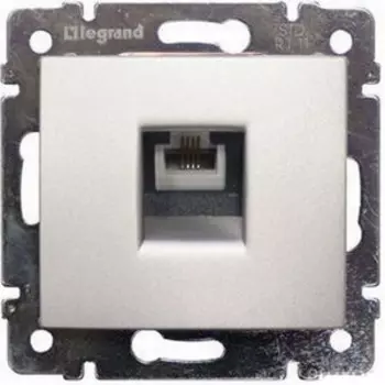 Розетка телефонная LeGrand Valena 770138 RJ11 алюминий
