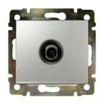 Розетка TV проходная LeGrand Valena алюминий 770131