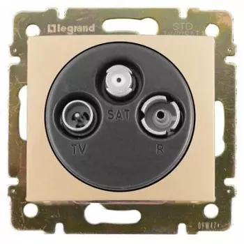 Розетка TV-RD-SAT проходная LeGrand Valena 774337 14Дб 2400МГц слоновая кость