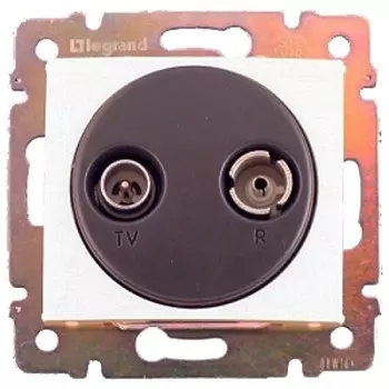 Розетка TV-RD-SAT звезда LeGrand Valena 774435 1.5Дб 2400МГц белая