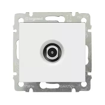 Розетка TV звезда LeGrand Valena 774429 1.5Дб 2400МГц белая