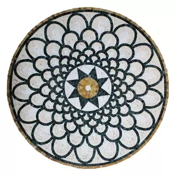 Розон мозаичный из мрамора Natural Art PH-13