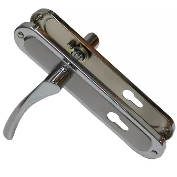 Ручка дверная на планке DAMX 405L SN матовый никель