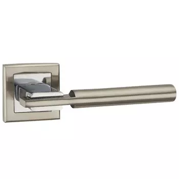 Ручка дверная Punto City QL SN/CP-3 матовый никель/хром