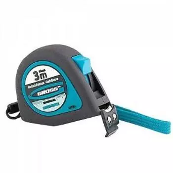 Рулетка, 3м х 16мм, обрезиненный корпус, зацеп с магнитом, Ergonomisch, "GROSS" /31101