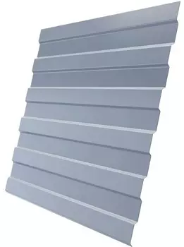 С8 Grand Line Optima Pe 1200 мм RAL 9006 0.45 мм, Профнастил (бело-алюминиевый)