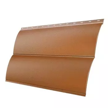 Сайдинг Grand Line Блок-хаус Quarzit 0.5 мм Cuprum Steel резка