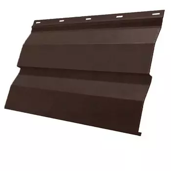 Сайдинг Grand Line Корабельная Доска Safari 0.5 мм Brown резка