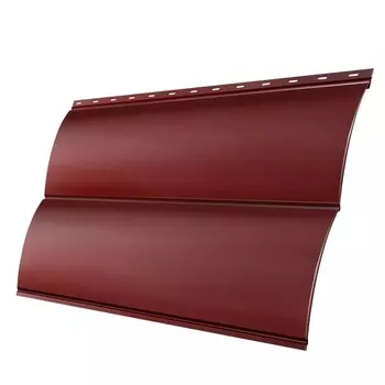 Сайдинг Grand Line Optima Блок-хаус Satin 0.5 мм Ral 3009 резка