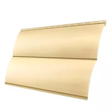 Сайдинг Grand Line Optima Блок-хаус Satin 0.5 мм Ral 1015 резка