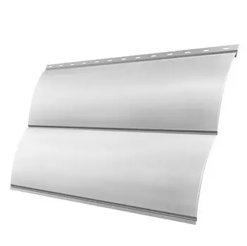 Сайдинг Grand Line Optima Блок-хаус Satin 0.5 мм Ral 9003 резка