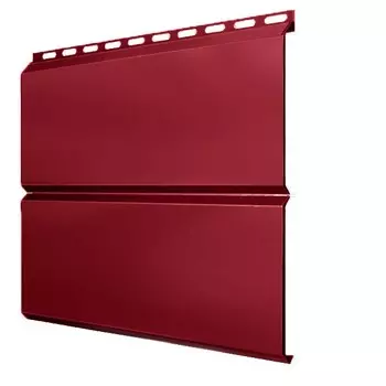 Сайдинг Grand Line Optima Экобрус Pe 0.45 мм Ral 3003 резка