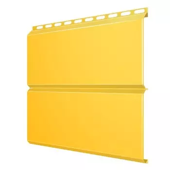 Сайдинг Grand Line Optima Экобрус Pe 0.45 мм Ral 1018 резка