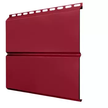 Сайдинг Grand Line Optima Экобрус Satin 0.5 мм Ral 3003 резка