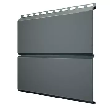 Сайдинг Grand Line Optima Экобрус Satin 0.5 мм Ral 7005 резка