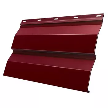 Сайдинг Grand Line Optima Корабельная Доска Satin 0.5 мм Ral 3009 резка