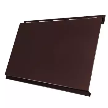 Сайдинг Grand Line Optima Вертикаль Pe 0.45 мм Ral 8017 резка