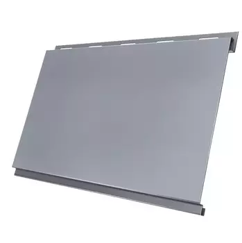 Сайдинг Grand Line Optima Вертикаль Pe 0.45 мм Ral 9006 резка