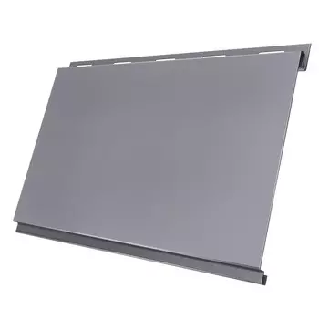 Сайдинг Grand Line Optima Вертикаль Satin 0.5 мм Ral 7004 резка