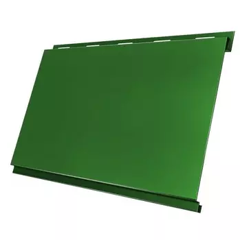 Сайдинг Grand Line Optima Вертикаль Satin 0.5 мм Ral 6002 резка