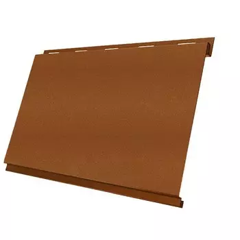 Сайдинг Grand Line Вертикаль Quarzit 0.5 мм Cuprum Steel резка