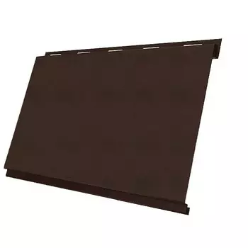 Сайдинг Grand Line Вертикаль Safari 0.5 мм Brown резка