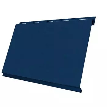 Сайдинг Grand Line Вертикаль Safari 0.5 мм Blue резка