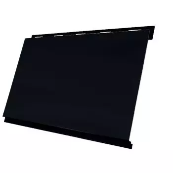 Сайдинг Grand Line Вертикаль Velur20 0.5 мм Ral 9005 резка