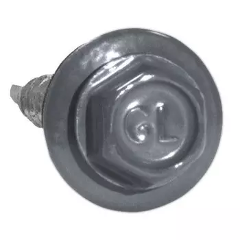 Саморез кровельный Grand Line серый RAL 9006 4.8х35 мм