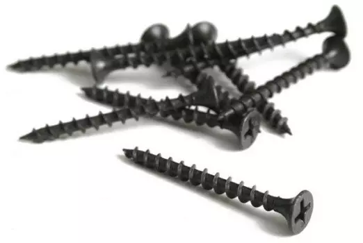 Саморезы черные, 4.8х90 мм, для гипсокартона по дереву