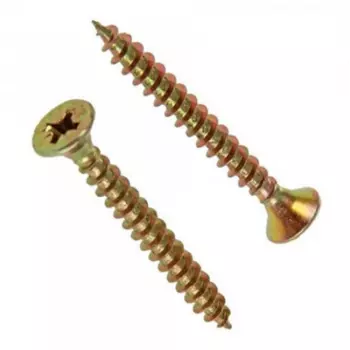 Саморезы желтые, 3x45 мм, универсальные